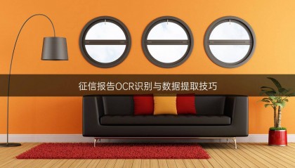 征信報告OCR識別與數(shù)據(jù)提取技巧
