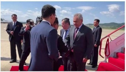 俄媒：紹伊古抵達(dá)朝鮮平壤 計(jì)劃與金正恩再會(huì)面
