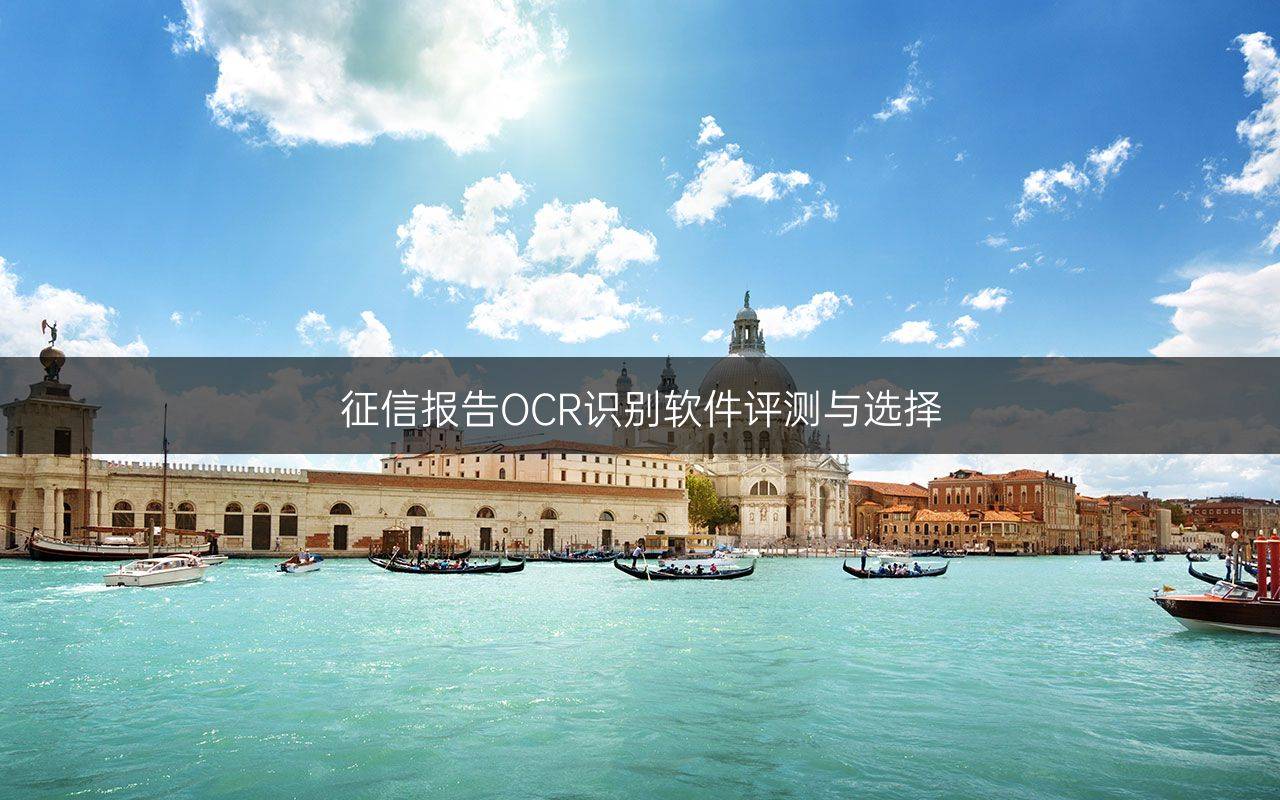 征信報(bào)告OCR識(shí)別軟件評(píng)測(cè)與選擇