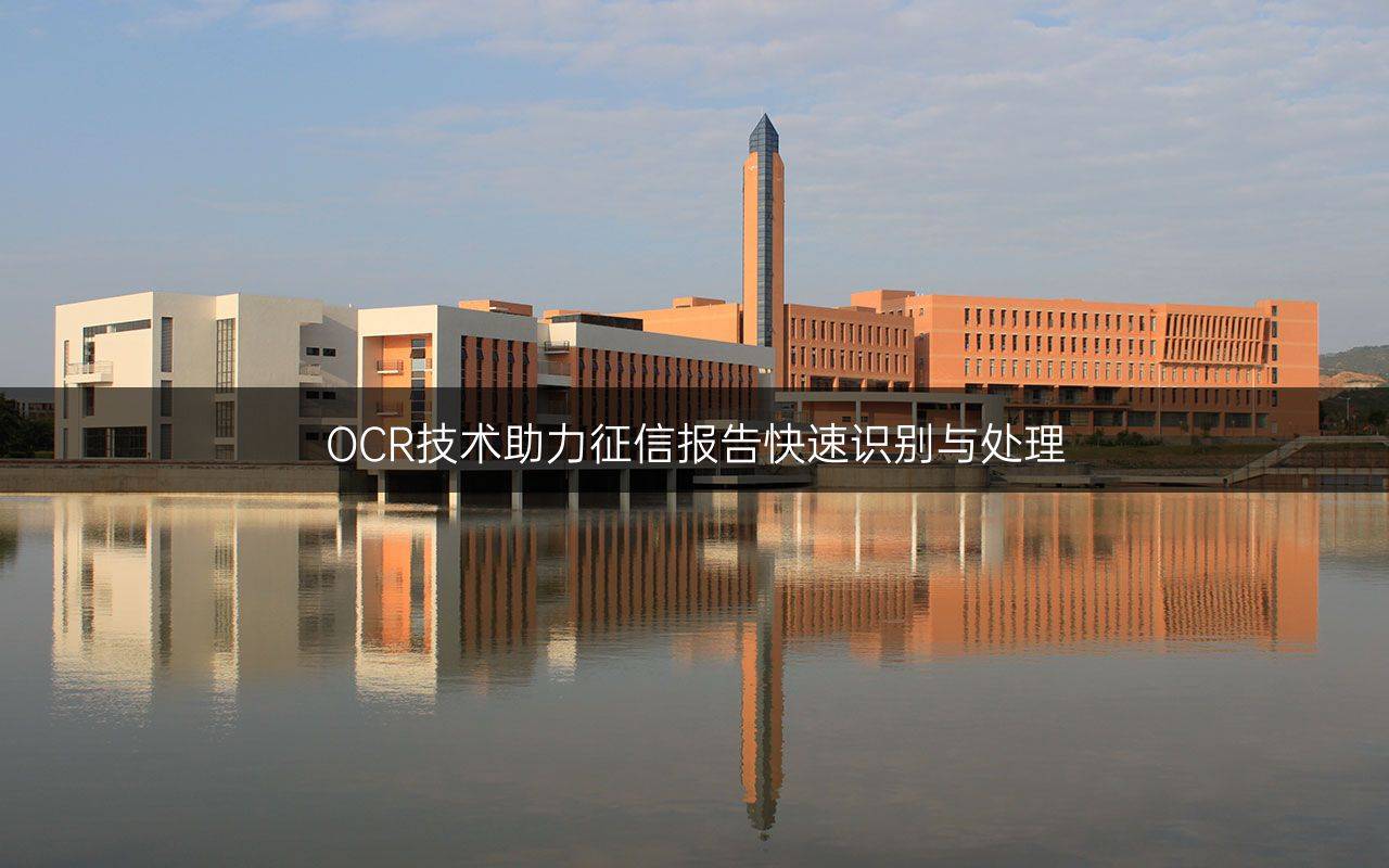 OCR技術(shù)助力征信報告快速識別與處理