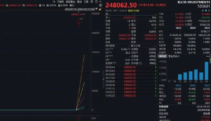 印度一小盤股一天暴漲6692535%，單日漲幅刷新全球記錄