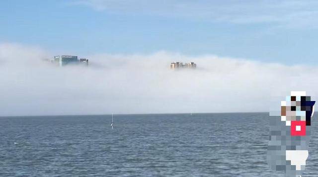 網(wǎng)民記錄汕頭“海市蜃樓”？氣象局回應(yīng)：系平流霧遮擋對岸建筑