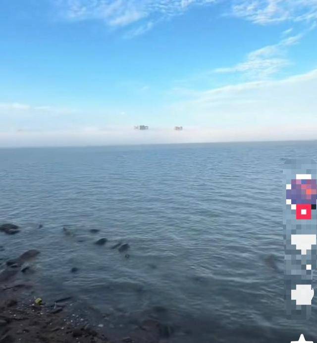 網(wǎng)民記錄汕頭“海市蜃樓”？氣象局回應(yīng)：系平流霧遮擋對岸建筑