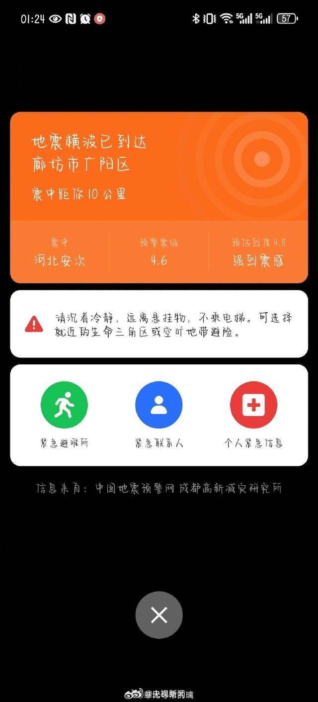 半夜地震手機(jī)突然大叫，手機(jī)預(yù)警真管用，超25萬(wàn)人收到了