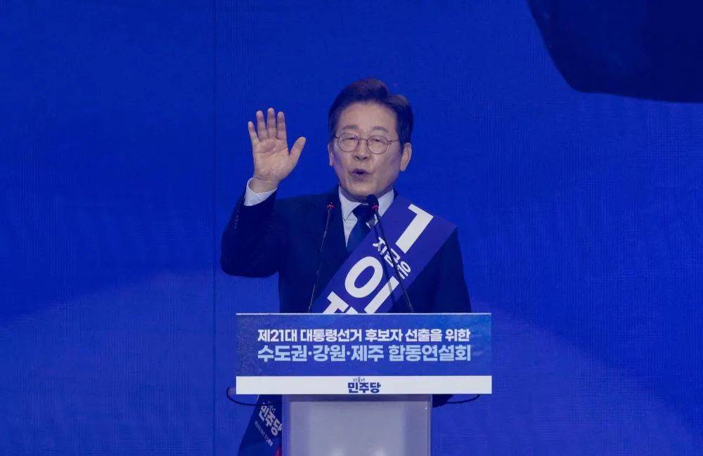 屢次破音！韓總統(tǒng)候選人李在明競選活動聲嘶力竭拉票