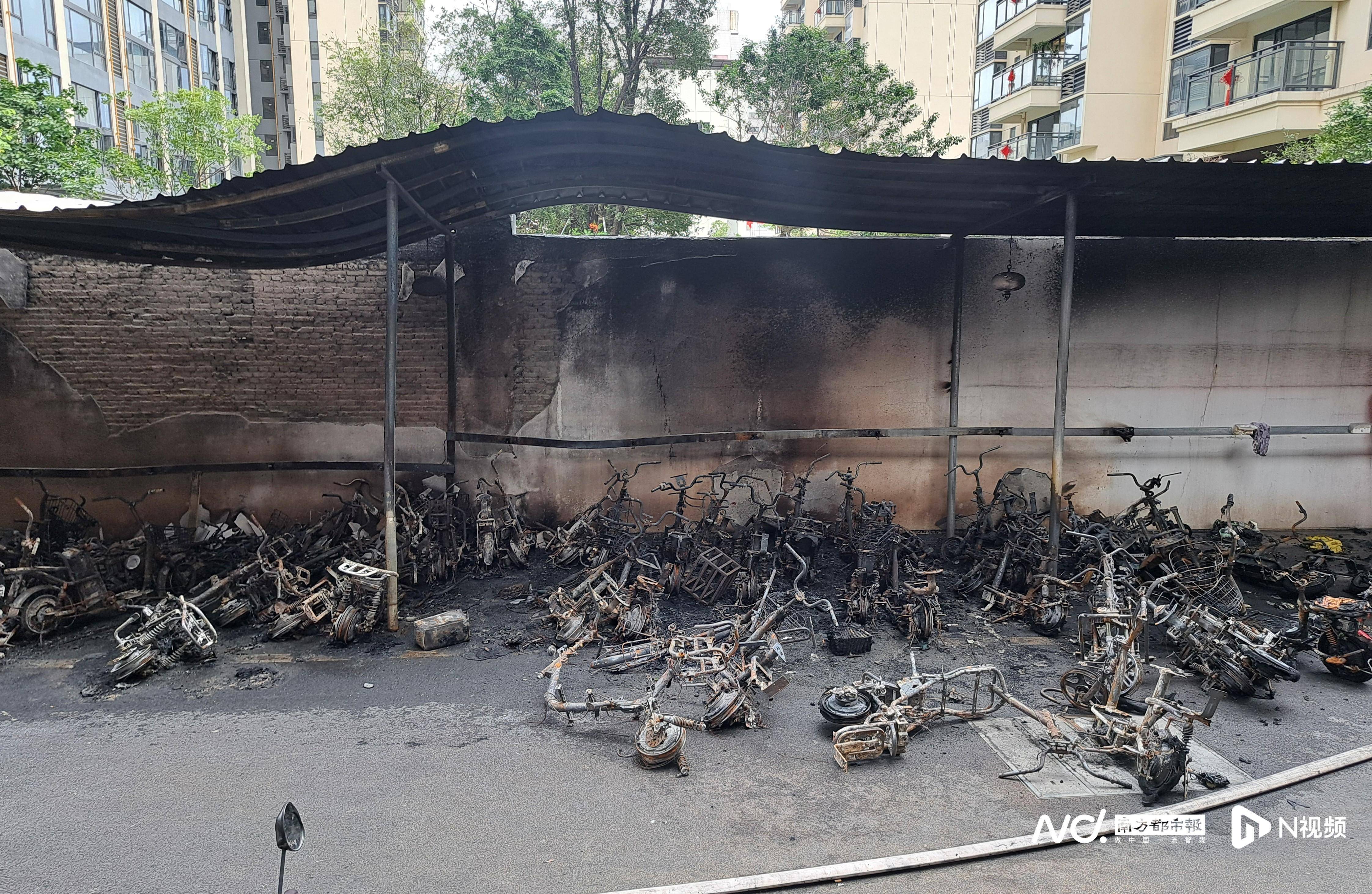 東莞一小區(qū)逾百輛電動自行車燒毀！住戶睡夢中被叫醒撤離逃生