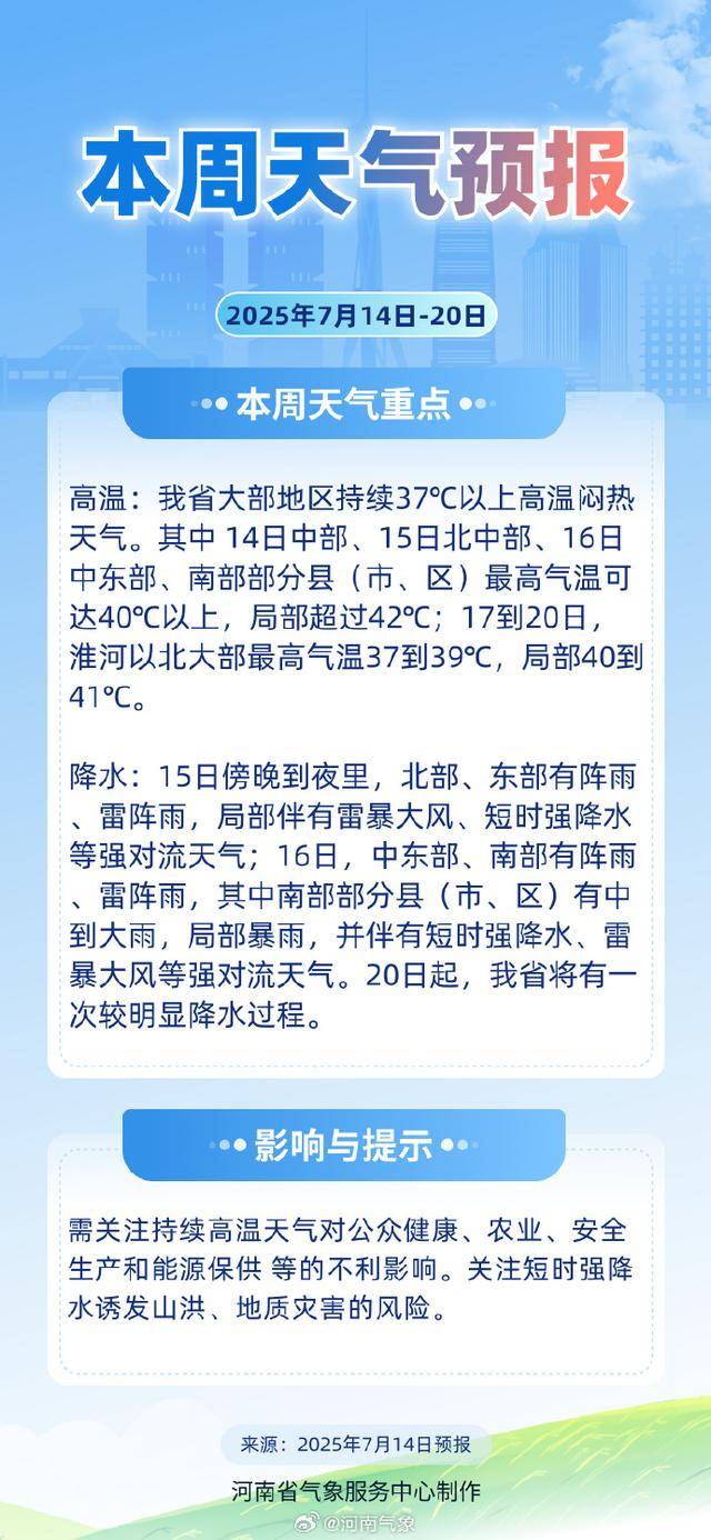 雨！中到大雨！暴雨！明后兩天，河南多地有雨