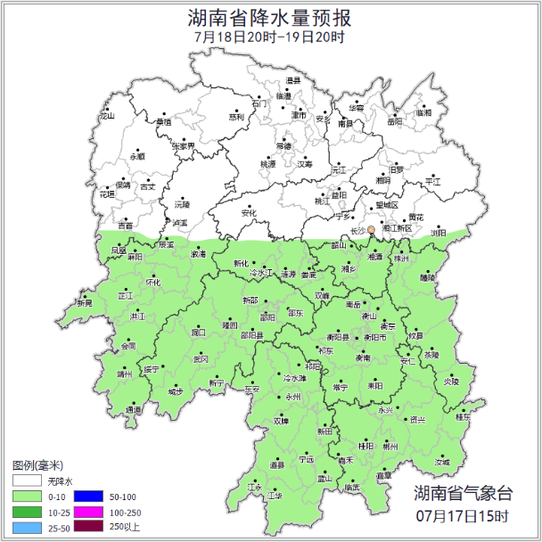 湖南天氣：最低氣溫25℃！中雨大雨+雷暴大風(fēng)！