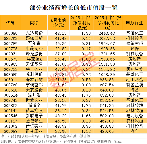 稀缺，“小而美”股票出爐，低市值+低PE+高增長，18股上榜