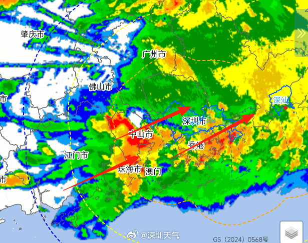 深圳大暴雨下至全國(guó)第一，凌晨遭密集雷暴，有地鐵站一度暫停運(yùn)營(yíng)，暴雨預(yù)警升級(jí)為橙色