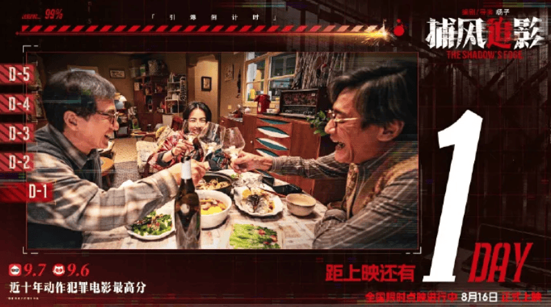 豆瓣開分8.1，創(chuàng)近二十年成龍電影最佳！打掉爛片標(biāo)簽的《捕風(fēng)追影》爽在哪？