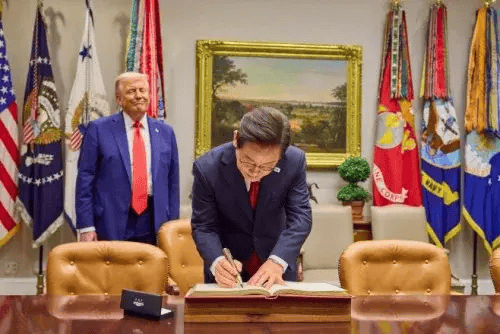 特朗普：要不李在明跟我一起訪華吧，還可以節(jié)約能源、保護臭氧層