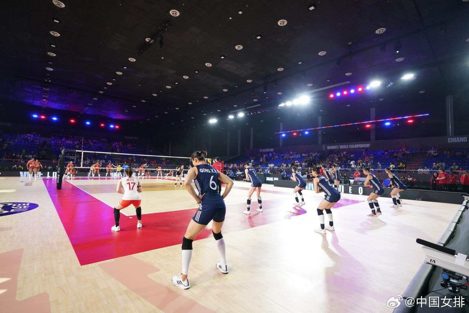 中國女排3比1勝哥倫比亞隊，提前一輪晉級世錦賽十六強